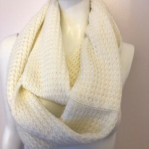 Mossimo (target) long white winter infinity scarf